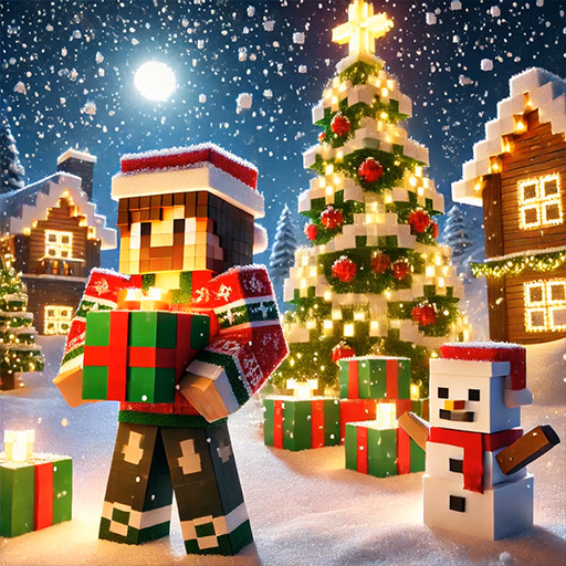 Minecraft Christmas Jigsaw Festive Pixel Art Fun F